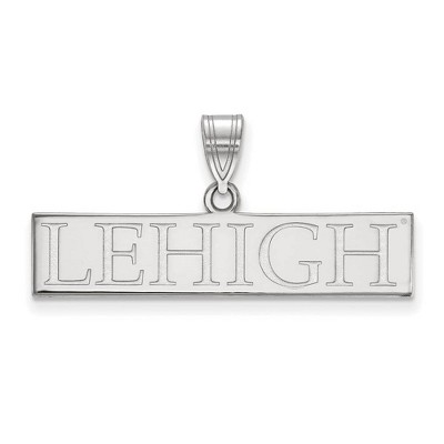 Black Bow Jewelry 14k White Gold Lehigh Mountain Hawks NCAA Large Pendant