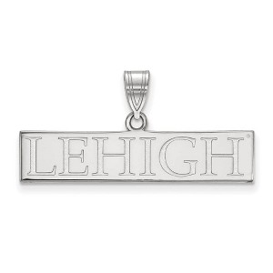Black Bow Jewelry 14k White Gold Lehigh Mountain Hawks NCAA Large Pendant - 1 of 3