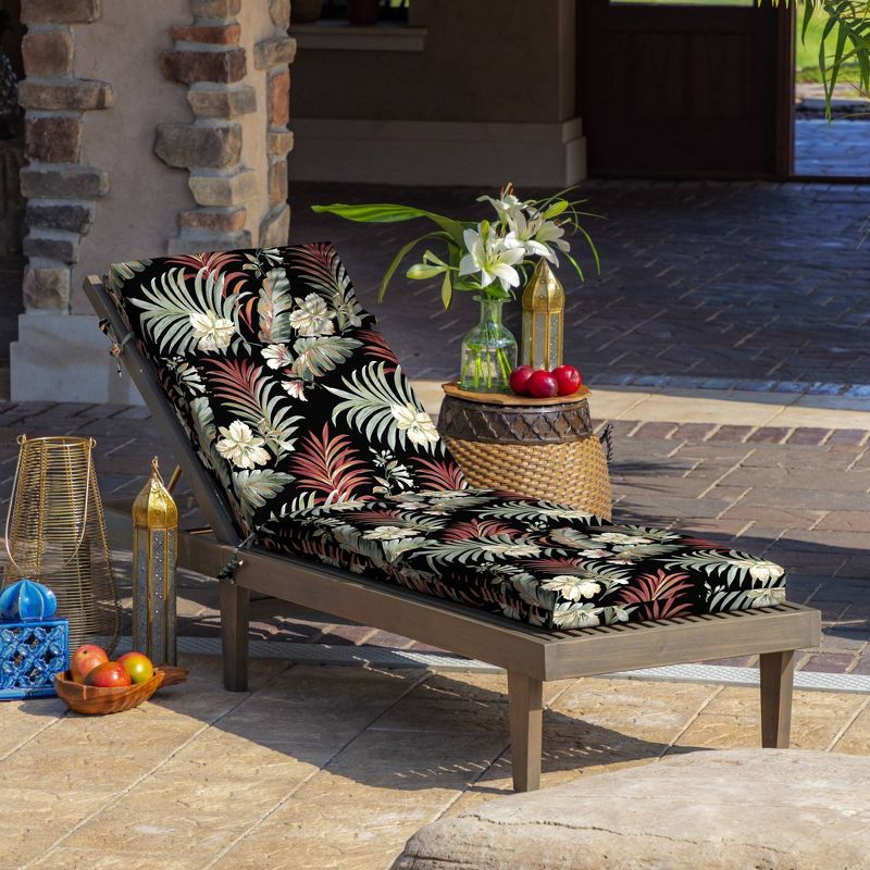 Arden 72"x21" Outdoor Chaise Lounge Cushion, 2 of 7