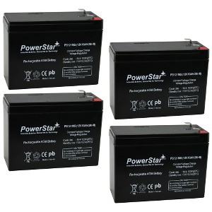 PowerStar 12V 10AH AGM SLA FRESH Battery for 48V Electric Motor E-Bike Bicycle - 1 of 1