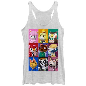 Women's Nintendo Animal Crossing Characters Racerback Tank Top - 1 of 3