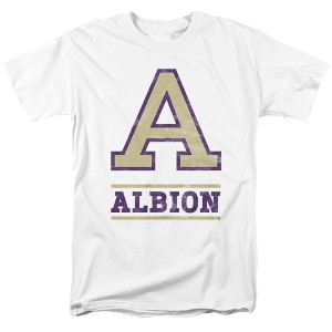 Men's Albion College Official Distressed Primary Logo T-Shirt - 1 of 4