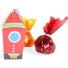 Blue Panda 24-Pack Silver Foil Space Birthday Party Favors Treat Boxes Favor Boxes, Candy Gift Bags - 3 of 4
