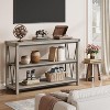 Farmhouse Entryway Table,3 Tier Wood Console Table for Living Room, Farmhouse Sofa Tables Behind Couch, Hallway Table for Foyer - 4 of 4