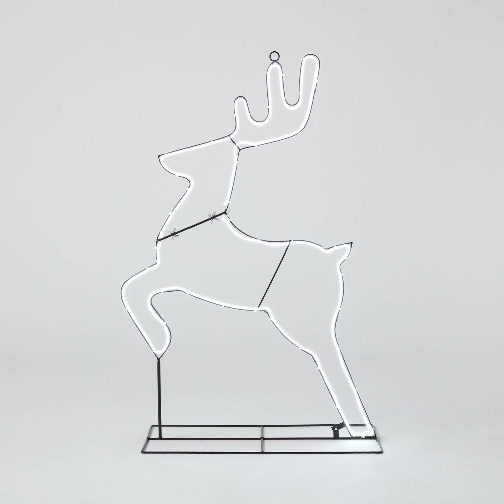 LED Neon Style Metal Reindeer Christmas Novelty Silhouette Light - Wondershop™