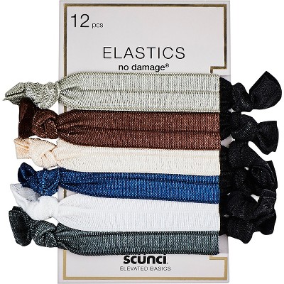 scunci Neutral Knotted Ponytailer - 12pk