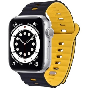 Worryfree Gadgets Silicone Sports Band For Apple Watch 38/40/41mm Dual Colors - 1 of 4