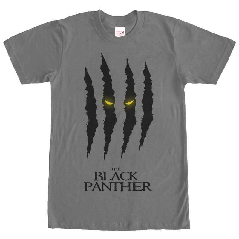 Men's Marvel Black Panther Scratch Print T-Shirt, 1 of 5