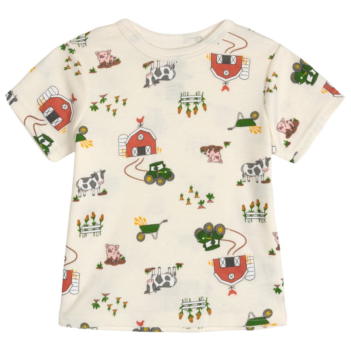 John Deere Toddler Boys' 2-Piece Shortall and T-Shirt Set - thumbnail 2