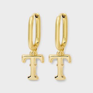 Bijoux Sport by Luv Aj MLB Gold Logo Huggie Earrings - 1 of 2