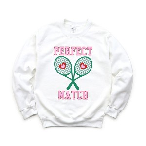 Simply Sage Market Women's Graphic Sweatshirt Perfect Match Tennis - 1 of 3