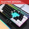 USB Keyboard Mouse Kit 61-key Wired RGB Backlight Computer Keyboard Colorful LED Lighting 3200DPI Gaming Mouse (Black) - 4 of 4