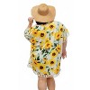 Women's Sunflower Fringe Caftan Top - Shirley Stone - 3 of 4