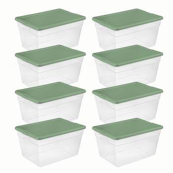 Jigitz 4x6 Photo Storage Box with Carrier - Clear Compartment Photo  Organizer