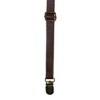 CTM Faux Leather Slim Clip-End Suspenders - 3 of 4