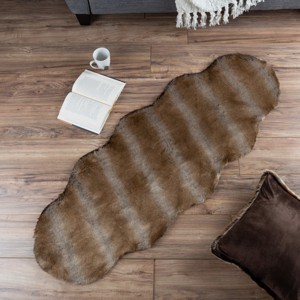 Sheepskin Throw Rug Faux Fur 2x5 - 1 of 4