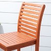 Solhome Emilio Reddish Brown Tropical Wood Bar Chair - 4 of 4