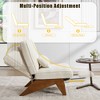 MOONMISS Comfortable Circle Velvet Adjustable Accent Chair and Footrest Set, Thick-Padded Lounge Chair For living room - 3 of 4