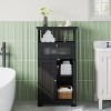 Dcolora Freestanding Bathroom Cabinet with Flip Glass Drawer - 2 of 4