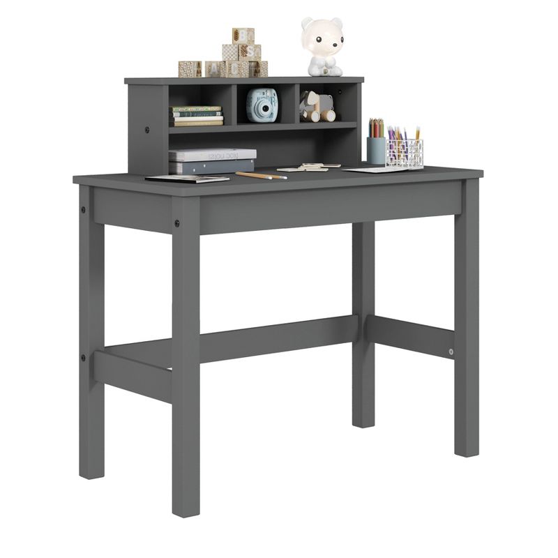 Logan Writing Desk Gray - Acme Furniture, 3 of 8