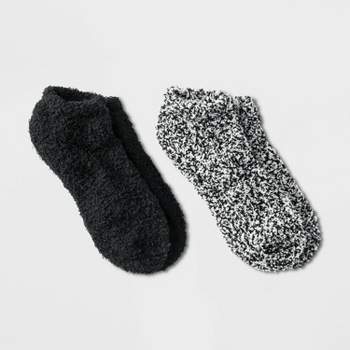 Women's 2pk Cozy Marled Low Cut Socks - Universal Thread™ 4-10