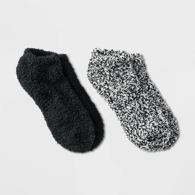 Women's 2pk Cozy Marled Low Cut Socks - Universal Thread™ 4-10, 1 of 6