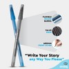 Enday Pens Bulk Black Pens Blue Pens Ballpoint, Medium Point (1.0mm), Flexible Round Barrel For Writing Comfort Ballpoint Pens For School, Office - 3 of 4