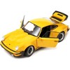 1974 Porsche 911 Turbo 3.0 Yellow 1/24 Diecast Model Car by Welly - 2 of 4