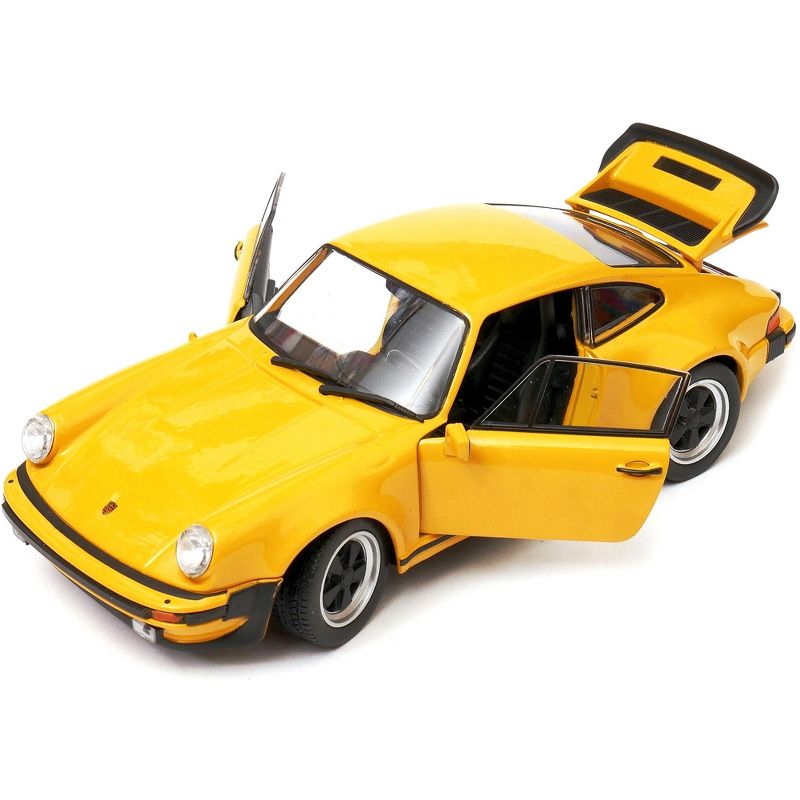 1974 Porsche 911 Turbo 3.0 Yellow 1/24 Diecast Model Car by Welly, 2 of 6