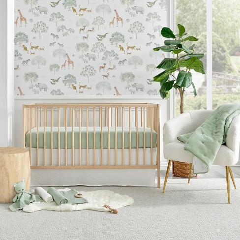 Neutral safari nursery discount bedding