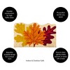 Evergreen Fall Leaves Shaped Indoor Outdoor Natural Coir Doormat 1'6"x2'6" Multicolored - 4 of 4