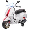 Qaba Vespa Licensed Electric Motorcycle for Kids, 6V Toddler Motorcycle with Music, FM Radio, Headlight, Single Button Start for 3-6 Years - 4 of 4