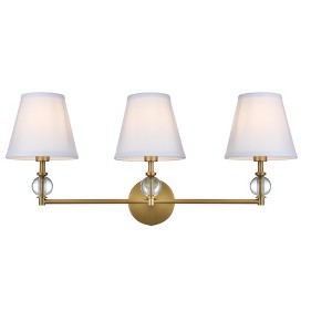 Elegant Lighting Bethany 27 inch Wall Sconce in Satin Gold - 1 of 4