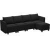 Belffin 5-Piece L-Shaped Sectional – 1500lb Capacity & Pet-Resistant Storage System - 3 of 4