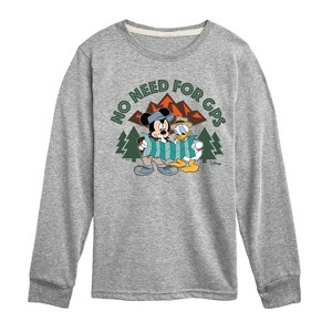 Boys' - Disney - No Gps Long Sleeve Graphic T-Shirt - 1 of 4