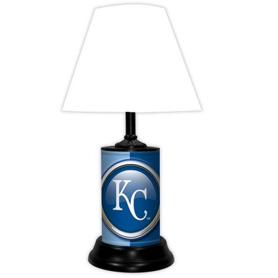 MLB 18-inch Desk/Table Lamp with Shade, with Team Logo, Kansas City Royals