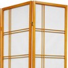6 ft. Tall Double Cross Shoji Screen - Honey (3 Panels) - image 3 of 3