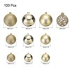 Unique Bargains Plastic Party Wedding Christmas Decorative Hanging Ornament Balls 2.4" 30 Pcs - 2 of 4