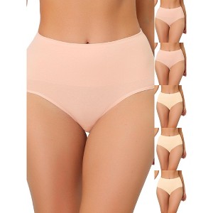 INSPIRE CHIC Women's High Waist Shaping Tummy Control Breathable Briefs 6 Packs - 1 of 4
