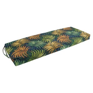 Blazing Needles, 51-inch by 19-inch Patterned Outdoor Spun Polyester Loveseat Cushion - 1 of 3