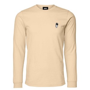 Dalix Astronaut Embroidered Cotton Classic Fit Long Sleeve Crewneck Tee Shirt Mens - 1 of 4
