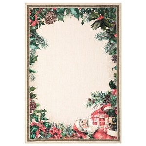 Christmas Santa Area Rug, Large Washable Non Slip Carpet, Soft Low Pile Floor Mat for Living Room, Bedroom, Kitchen Decoration - 1 of 4