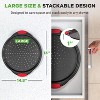 NutriChef Non-Stick Pizza Tray - with Silicone Handle, Round Steel Non-stick Pan with Perforated Holes, Premium Bakeware, Pizza Tray - 2 of 4