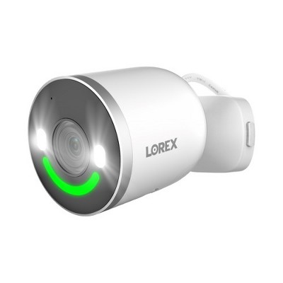 Lorex 4K Spotlight Outdoor Wi-Fi 6 Security Camera with Smart Security Lighting (32GB, Cloud-Enabled) W881AAD-E White