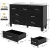 7-Drawer Modern Dresser with Metal Handles, Wooden Chest of Drawers Organizer for Bedroom and Living Room Storage - 2 of 4