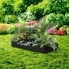 SEVOBAL Planters Outdoor Rectangle Garden Bed Planter Box Planter Herbs-Large Garden Bed Kit for Vegetables Flowers Herbs, Black, 47.24"*47.24"*11.81" - 4 of 4