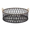 Melrose Round Woven Bamboo Trays (Set of 2) - 2 of 3