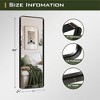 Dovelina Metal Framed Rectangle Full Length Mirror Leaning Mirror Large Mirror - 3 of 4