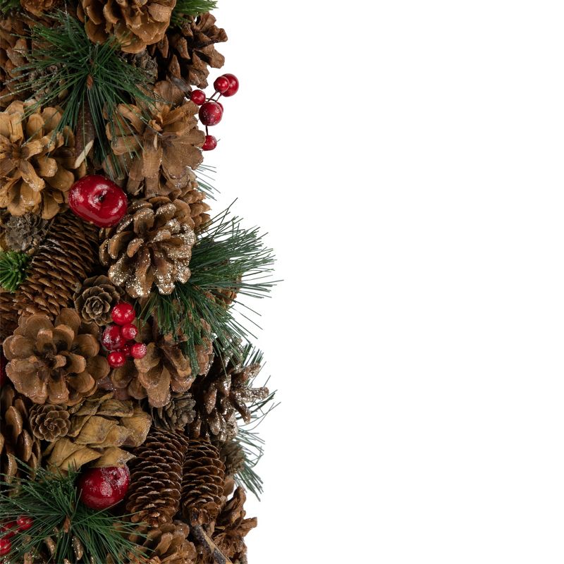 Northlight 19" Pine Cone and Berries Christmas Tree Tabletop Decoration, 3 of 4