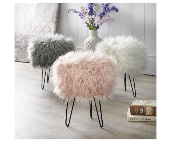 Fur stool deals target